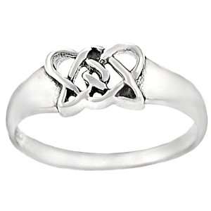  Sterling Silver Celtic Knot Ring: Jewelry