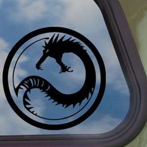 Battletech House Kurita Logo Black Decal Window Sticker:  