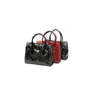 Kristine Accessories Samantha Satchel Tooled Pattern Handbag Purse 