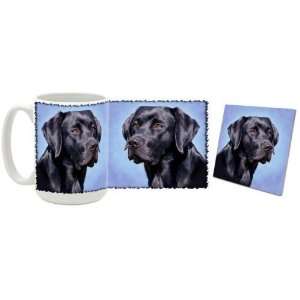  Black Lab Mug & Coaster Gift Box Combo   Dog/Puppy/Canine 