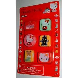  Hello Kitty 6 pack Erasers