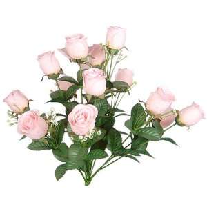  17 Elegant Raindrop Rose Bush Silk Flowers Wedding Bouquet 