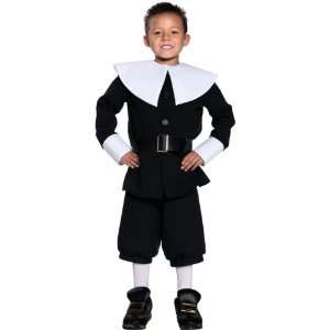  Pilgrim Boy Costume Child Medium 8 10: Toys & Games