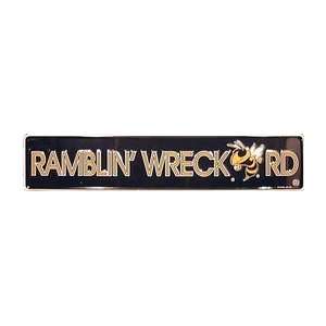   Tech Ramblin Wreck Rd Metal Street Sign (24x5)