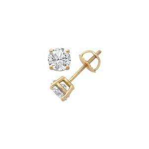  ZALES Diamond Solitaire Stud Earrings in 14K Gold (H I/VS2 