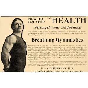   Gymnastics Fitness Exercise Strength Muscles   Original Print Ad: Home