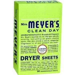  mrs meyers clean day 80CT Lemon Dryer Sheets static 