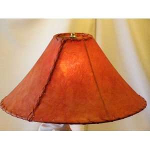  Red Rawhide Lamp Shade 20