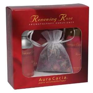  Aura Cacia Renewing Rose Gift Set, 0.92 Box Beauty