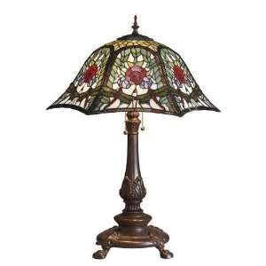   Bay Medium Table Lamp Conservatory Dragon On Rose: Home Improvement