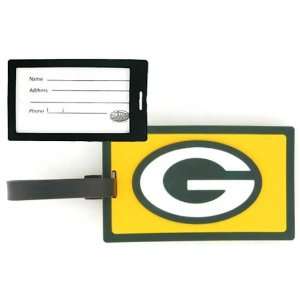  4 Green Bay Packers Luggage Tags