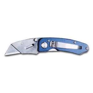   Folding Razor Knife Cutting Tool With Blue Handles