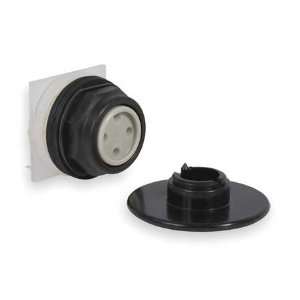   9001SKR5B Push Button,30mm,Black,Plastic,Mushroom