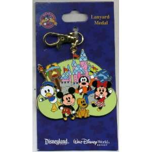  Disney Mickey Mouse and friends lanyard medal NEW 