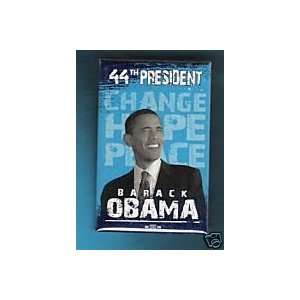 BUY 1 GET ONE FREE OFFICIAL 44th President Obama Blue Rectangle Button 