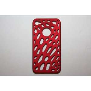 Mesh Net Apple iPhone Case Cover for iphone 4 4G, Hard Plastic Red Net 