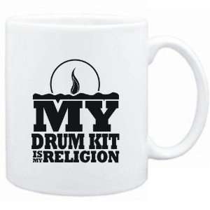  Mug White  my Drum Kit is my religion Instruments 