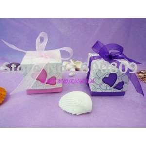   180pcs/lot candy box pink/purple wedding party favor box: Toys & Games