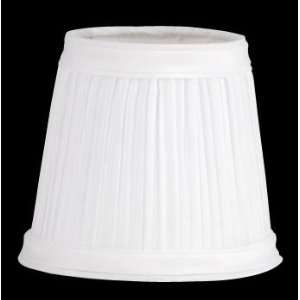  Lamp Shades White Fabric, Mushroom, 4 1/16 high x 3 top 