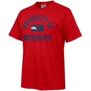   Mississippi Rebels Red College Athletic T shirt