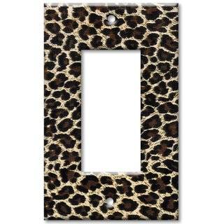 Leopard Print Switch Plate   Double Toggle Leopard Print Switch Plate