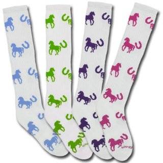  Equine Couture Thin Boot Socks   4 PACK   Assorted Sports 