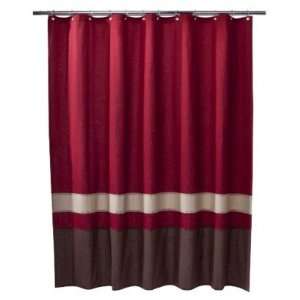  Target Home™ Pieced Stripe Shower Curtain   Red