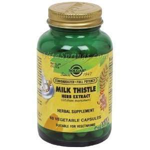 Solgar   Milk Thistle Herb Extract, 60 veggie caps Health 