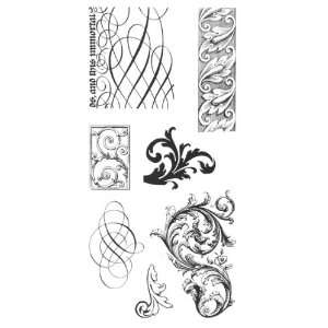  Patterned Flourishes    Clearly Impressed Stamps Arts 
