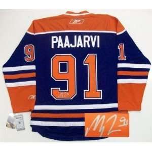  Magnus Paajarvi Autographed Jersey   Real Rbk Sports 