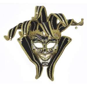  Black/Gold Jester Mask Toys & Games