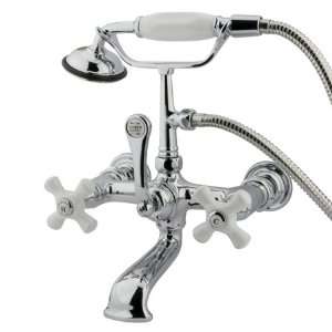 Elements Of Design DT5521PX Chrome Hot Springs Triple Handle Wall 
