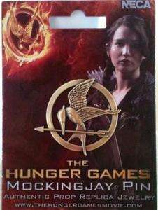   ! AUTHENTIC THE HUNGER GAMES MOCKINGJAY PIN MOVIE PROP REPLICA NECA