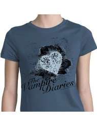 Vampire Diaries Heart Girls Fitted T Shirt Size X Large