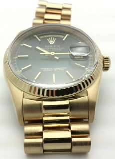 Rolex Day Date President 18k yellow gold Quick Set watch 18038  