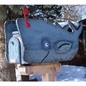  WATER ANIMALS   Whale Woodendippity Mailbox