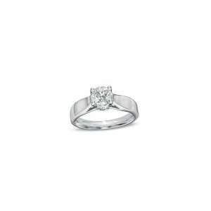  ZALES Diamond Solitaire Engagement Ring in 14K White Gold 