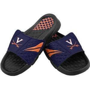  Virginia Cavaliers Navy Blue Velcro Sandals: Sports 