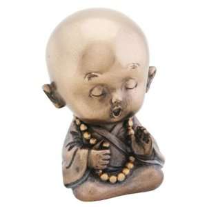  3.25 Figurine   Joyful Monk Meditating 