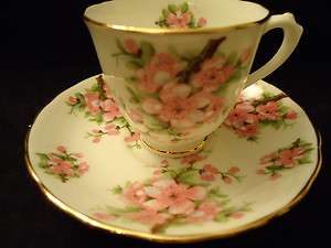 NEW CHELSEA STAFFS FLORAL DEMITASSE CUP AND SAUCER  