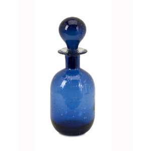  12 Small Cobalt Blue Unique Decorative Perfume Glass Bottle 