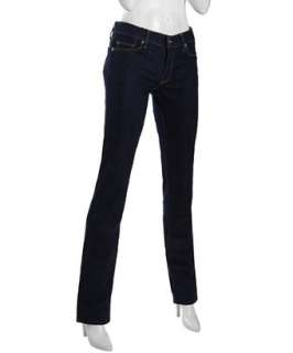 for All Mankind blue stretch denim straight leg jeans   up 