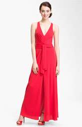 BCBGMAXAZRIA Back Cutout V Neck Jersey Gown Was: $298.00 Now: $133.90 