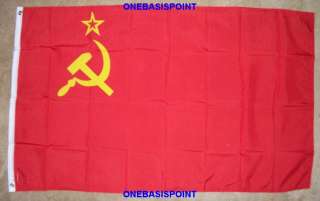 x5 USSR FLAG SOVIET UNION COMMUNIST RUSSIA HUGE 3X5  