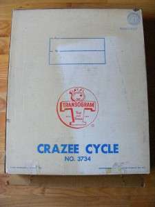 1966 Crazee Cycle Wacky Motorcycle Rally Transogram  