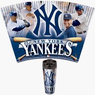  MLB New York Yankees Set of 2 Travelers Mugs * Sports 