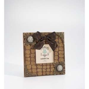 Pack of 2 Faux Crocodile Skin Design with Medallions and Bow Picture 