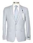 495 Bar III Slim Fit 44R Mens Pearl Gray Stepweave Wool Suit