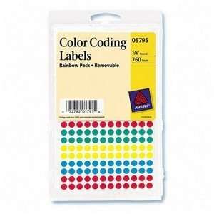  Avery® Print or Write Round Color Coding Labels: Home 
