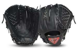   glove features a conventional open back with a checkmate web